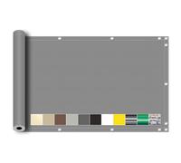 Copri Ringhiera Balcone Esterno 70x200cm, Telo Frangivento per Balconi Asciugatura Veloce Tenda Ombreggiante Bello e Resistente per Balcone e Terrazza - Grigio