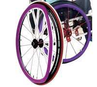 Copri ruota posteriore for sedia a rotelle da 24 pollici/copertura for spinta manuale, (una coppia), copertura for spinta manuale antiscivolo e resistente all'usura, ruota posteriore for sedia a rotel