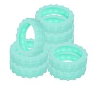 Copri Ruota Valigia in Silicone Verde Chiaro, 8 Pezzi | Ruote Trolley e Office Chair Caster, Design Antiscivolo e Assorbimento Urti, Viaggio