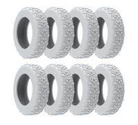 Copri ruote per bagagli - 8 copriruote per bagagli | 8 x coperture per ruote per bagagli impermeabili in silicone | Copertura protettiva multifunzionale per ruote per bagagli, a, Grigio, Consulte la