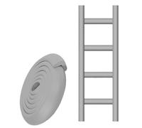 Copri-scaletta Per Letto A Castello Da 6.5 Ft, Protezioni Angolari Morbide A L, Fodera Autoadesiva In Schiuma Per Il Comfort Dei Piedi Sui Gradini Delle Scale(Gray,1pc)