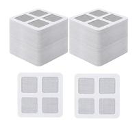 Copri scarichi usa e getta da 200 pezzi, adesivi usa e getta per scarichi capelli 10x10 cm, resistente protezione adesiva per bagno in rete, design facile da staccare attaccare per cattura