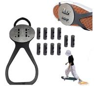 Copri-scarpe con selce per skateboard e moto, strumento di attrito a scintille per bicicletta, pastiglie di selce per bicicletta, accessori per skateboard, coperture per scarpe da guida con pressione