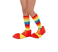 Copri Scarpe Da Clown A Pois Accessorio Per Costumi Da Clown Uomo Donna