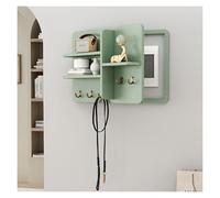 Copri Scatola Fusibili Decorativi Per Parete, Copri Quadro Elettrico In Legno Massello Con Ripiano, Robusto Copri Scatola Interruttori Con Ganci Per Ingresso Soggiorno, Indeformabile(Green,40x30cm/15.