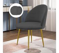 Copri sedia Duckbill facile da mantenere e antipilling in velluto Silverfox