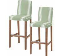 Copri Sedia Elastico e Removibile con Schienale per Sgabello Alto da Bar, Cucina e - per Sedia da Bar Girevole con Schienale Basso, Cafetiere, Contatore e Pub(Sage Green,6 Pack)