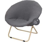 Copri Sedia Elastico Impermeabile, Poltrona Senza Braccioli o Luna - Rivestimento in Tessuto Jacquard, Lavabile e Asportabile per Soggiorno, Camera(Dark Gray,2ps)