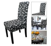 Copri Sedie Da Pranzo Elasticizzati In Spandex Stampati Weddecor, 1-8 Pezzi