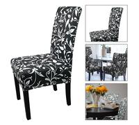 Copri Sedie Da Pranzo Elasticizzati In Spandex Stampati Weddecor, 1-8 Pezzi