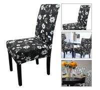 Copri Sedie Da Pranzo Elasticizzati In Spandex Stampati Weddecor, 1-8 Pezzi