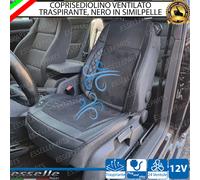 COPRI SEDILE VENTILATO 24 VENTOLE TRASPIRANTE FORD C-MAX 1 CON BORDO SIMILPELLE