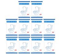 Copri sedile WC da viaggio, copriwater impermeabile ispessito, 10 pezzi, cuscino per WC extra grande, tappetino non tessuto confezionato singolarmente per toile pubblico
