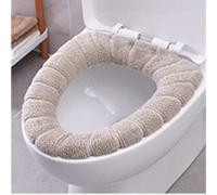 Copri-sedile WC lavabile in caldo morbido pile corallo (beige)