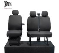 Copri Sedili Anteriori Renault Master Ze Su Misura (2018-2010) Nero 668