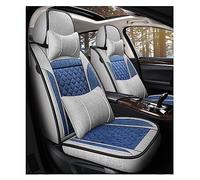 Copri Sedili Auto Coprisedile Auto In Lino Lusso Per Bmw Serie 7 Tutti I Modelli E38 E65 F01 F02 F03 F04 G11 G12 Interni Per Stile Universale(B Gray Blue 5 Seat)