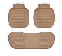 Copri Sedili Auto Coprisedile Auto In Pelle PU Cuscino Sedile Per Civic Per Accord Per Crosstour Per Elysion Per Fit Per Jade Per Jazz Accessori(Beige 5 Seat)