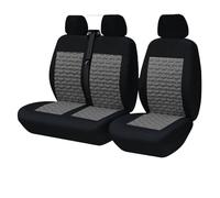 Copri Sedili Auto Per Citroen Per Relay 2 + 1 Coprisedili In Spugna Da 4 Mm Adatti Per La Maggior Parte Degli Accessori Interni Di Camion Furgoni Coprisedili(Gray)