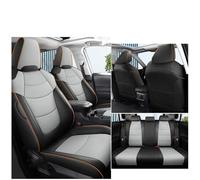 Copri Sedili Coprisedile Speciale Auto Per Toyota Per Rav4 2019-2024 Copertura Protettiva Seggiolino Cuscino Pelle Benzina Coprisedili Anteriori Auto(Grey-Gasoline)