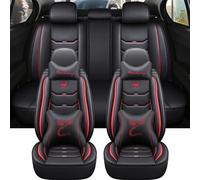 Copri Sedili Coprisedile Universale In Pelle Per Auto Per Hyundai Per Elantra Per Skoda Per Rapid Per Opel Per Vectra Interni Coprisedili Anteriori Auto(Red B)