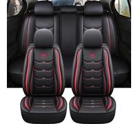 Copri Sedili Coprisedile Universale In Pelle Per Auto Per Hyundai Per Elantra Per Skoda Per Rapid Per Opel Per Vectra Interni Coprisedili Anteriori Auto(Red A)