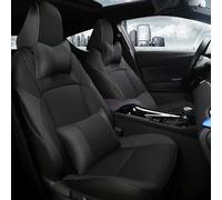 Copri Sedili Coprisedili Per Auto Personalizzati Per Toyota Per CHR 2018-2023 Set Completo Cuscino Protettivo Seggiolino Coprisedili Anteriori Auto(Black-B)
