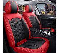 Copri Sedili per Auto Universale per Hyundai Santa-Fe PHEV Hybrid 2018-2025, C, Coprisedili Auto Impermeabile, Confortevole, Traspirante,Schiuma di Resilienza,semplicità(Red Black)