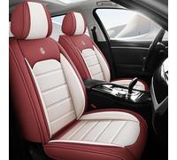 Copri Sedili Per Auto Universale Per Opel Antara/Ampera 2000-2024 2025 2026 | Pelle PU, Airbag Compatibile, Resistente All’acqua, Confortevole, Traspirante Resistente All'usura(Martha Red)