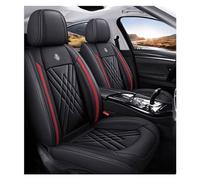 Copri Sedili per Auto Universale per Suzuki Swift 2005-2024 2025, Coprisedili Auto in Pelle, Impermeabile, Traspirante, Airbag Compatibile，Diretto dalla Fabbrica(Black-Red)