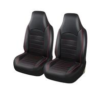 Copri sedili set protezione Coprisedile Anteriore In Pelle PU Da 2 Pacchi Coprisedile Protettivo Per Seggiolino Auto Con Schienale Alto, Delicato Sulla Pelle E Traspirante Coprisedili Auto(Red 2pcs)