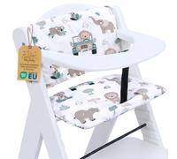 Copri seggiolone pappa universale 2 pezzi - copriseggiolone bambino e bambina per Hauck e Stokke cuscino imbottitura riduttore per sedia con un rivestimento impermeabile stabile Oeko-Tex Africa
