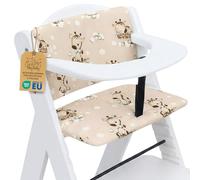 Copri seggiolone pappa universale 2 pezzi - copriseggiolone bambino e bambina per Hauck e Stokke cuscino imbottitura riduttore per sedia con un rivestimento impermeabile stabile Oeko-Tex Giraffe