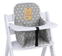 Copri seggiolone pappa universale - copriseggiolone bambino e bambina cuscino imbottitura riduttore per Hauck e Stokke sedia con un rivestimento impermeabile stabile Stelle Grigie