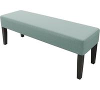 Copri Sgabello Pianoforte e Panca Imbottita,90-120cm Jacquard Elasticizzato Rettangolare, Antiscivolo Interno/Esterno Palestra e Pranzo AntiGraffio Antipolvere Lavabile(Mint Green,XS:25-32in)