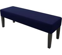 Copri Sgabello Pianoforte e Panca Imbottita,90-120cm Jacquard Elasticizzato Rettangolare, Antiscivolo Interno/Esterno Palestra e Pranzo AntiGraffio Antipolvere Lavabile(Navy Blue,XS:25-32in)