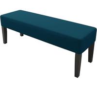 Copri Sgabello Pianoforte e Panca Imbottita,90-120cm Jacquard Elasticizzato Rettangolare, Antiscivolo Interno/Esterno Palestra e Pranzo AntiGraffio Antipolvere Lavabile(Lake Blue,L:63-71in)