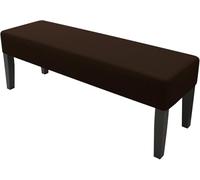Copri Sgabello Pianoforte e Panca Imbottita,90-120cm Jacquard Elasticizzato Rettangolare, Antiscivolo Interno/Esterno Palestra e Pranzo AntiGraffio Antipolvere Lavabile(Dark Brown,XS:25-32in)