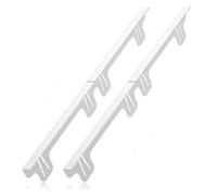 Copri spazi for stufe Confezione da 2 pezzi in acciaio inossidabile nero argento caldo(Silver)