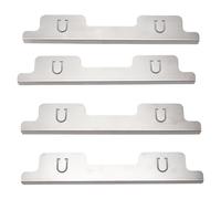 Copri spazi per stufe, riempitivi per stufe a scomparsa in acciaio inossidabile, per protezione del piano di lavoro della, argento, 2 paia 13,78 27,56 pollici