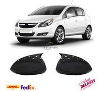Copri specchietti retrovisori alari per Opel Corsa D modello 2006-2014 nero l...