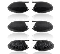 Copri Specchietto Auto Per BMW E90 E91 2005-07 E92 E93 2006-09 M*3 Stile E80 E81 E87 2x Copertura Specchio Auto Porta Laterale Retrovisore Tappo Di Specchio Calotta Laterale(ABS Black)