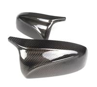 Copri Specchietto Auto Per BMW Per X5 Per X6 E70 E71 2007-2013 In Fibra Carbonio/ABS 2x Copertura Specchio Auto Retrovisore Laterale Cap Borsette Ricambio Specchio Calotta Laterale(Carbon Fiber Look)