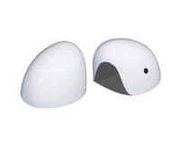 Copri Specchietto Auto Per Mini Per Cooper F54 F55 F56 15-19 Specchietto Retrovisore Shell Copertura Esterna Lato Sinistro Destro Wing Cap Specchio Calotta Laterale(White,No Hole (15-19))