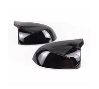 Copri Specchietto Guscio Calotte Auto Car Rear View Side Mirror Cover Trim Per BMW F25 Per X3 F26 Per X4 F15 Per X5 F16 Per X6 2014 2015-2018 Bright Black Carbon Fiber Style(1)