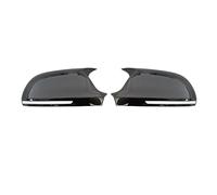 Copri Specchietto Guscio Calotte Materiale ABS Aspetto Carbonio Copertura Specchietto Retrovisore Tappo Laterale Per Linea S Per A3 8P A4 A5 B8 2008-2009 B8.5 2011-2016(Bright black)