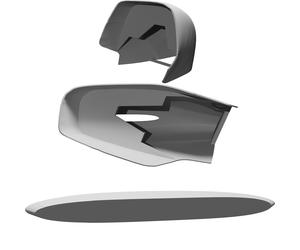 Copri Specchietto per BMW R1200RT Moto Retrovisore Ricambio Stampato 3D