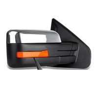 Copri Specchietto Retrovisore Per F150 2007-2014 Pick-up Con Alloggiamento Luce Indicatore Direzione Riscaldato Lato Destro Sinistro Regolazione Elettrica Gruppo Specchio Traino(Cromo)