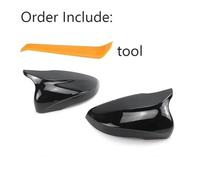 Copri specchietto retrovisore Per Golf 6 MK6 Per GTI 2009 2010 2011 2012-2014 1 coppia Vista posteriore Custodia laterale Trim Sport Style Car Tappi per specchietti retrovisori(Black)