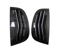 copri specchietto retrovisore Per Peugeot 208 2018-2024 Auto Posteriore Feritoia Finestra Laterale Copertura Dell'otturatore Trim Adesivo Vent Scoop(Fibra di carbonio)