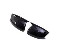 Copri Specchietto Retrovisore Progettato Per Kuga 2008-2012 C-MAX 2011-2019 S-MAX 2007-2014 Protezione Impermeabile Nero Lucido/Effetto Carbonio Calotta Guscio Specchietto(Gloss Black)